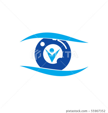 Eye care health logo design template vector icon Eye care health logo design template vector icon 55907352