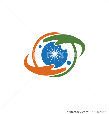 Eye care health logo design template vector icon Eye care health logo design template vector icon 55907353