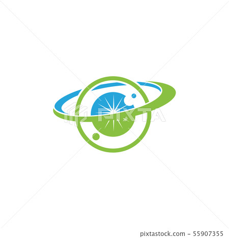Eye care health logo design template vector icon Eye care health logo design template vector icon 55907355
