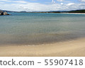 Korea, Whale Fire Beach in Yeongdeok, Blue Sky and Sea 55907418
