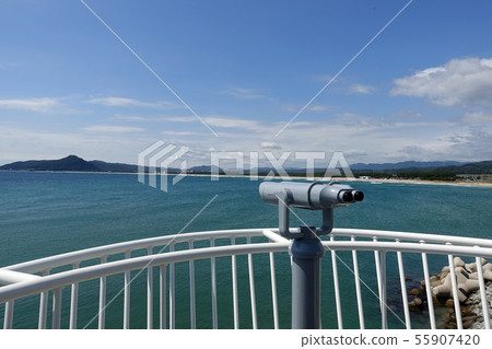 韓國盈德，鯨魚火海灘，望遠鏡和海 55907420