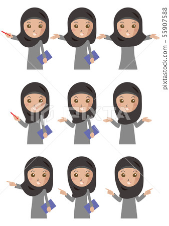 OL hand movement set_Muslim 55907588