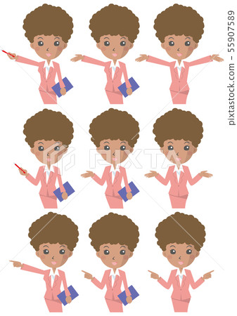 OL hand movement set_Black Pink Suit 55907589