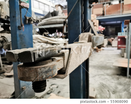 Old car repair warehouse with many car parts Old car repair warehouse with many car parts 55908090