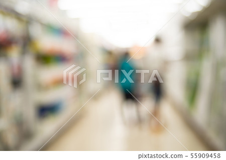 Blur image of Shopping mall or exhibition hall and Blur image of Shopping mall or exhibition hall and 55909458
