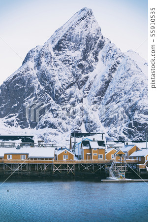 traditional norwegian wooden house rorbu traditional norwegian wooden house rorbu 55910535