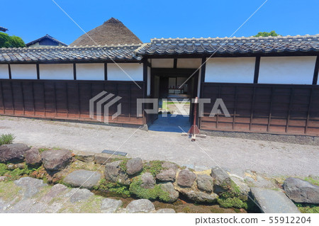 [長崎縣]在晴朗的天空下的島原武士住宅 55912204