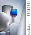 Tasty beverage in wineglass 55912814