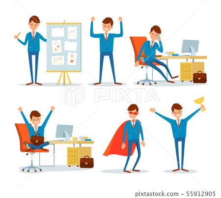 Businessman Director Seminar Giving Presentation 55912905