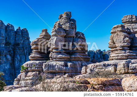 El Torcal de Antequera, Andalusia, Spain, near Antequera, province Malaga. 55914761