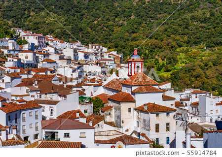 Benarraba white village in Malaga province, Andalusia, Spain Benarraba white village in Malaga province, Andalusia, Spain 55914784