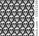 Black and white seamless hand-drawn skull pattern 55915299
