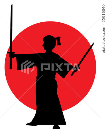 Two-sword style samurai 55916840