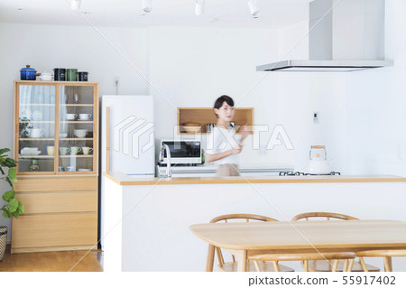 Kitchen woman housewife housework mother 55917402