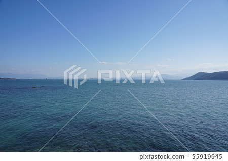 志賀島,福岡的海,天空和波浪風景 志賀島,福岡的海,天空和波浪風景 55919945