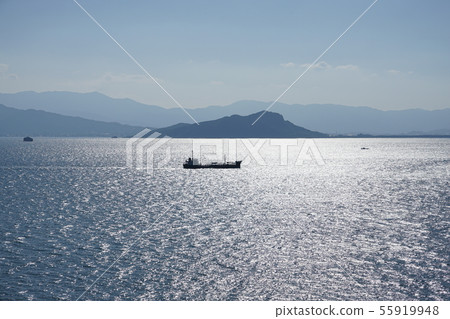 志賀島,福岡的海,天空和波浪風景 志賀島,福岡的海,天空和波浪風景 55919948