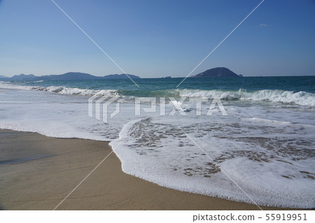 志賀島,福岡的海,天空和波浪風景 志賀島,福岡的海,天空和波浪風景 55919951