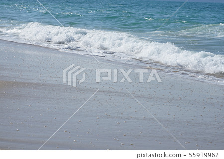 志賀島，福岡的海，天空和波浪風景 55919962