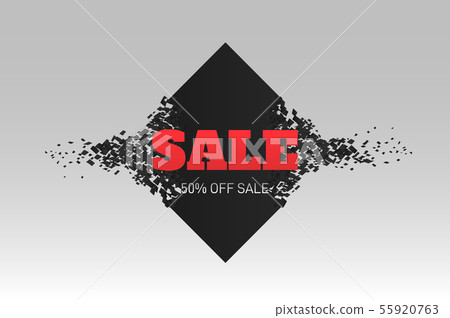 Sale tag. Vector badge. 55920763