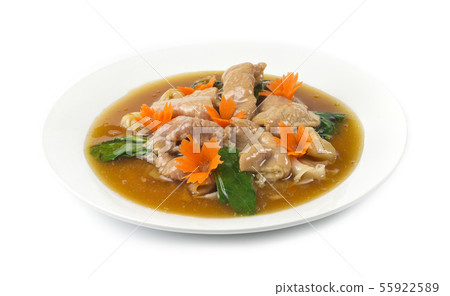 Rice Noodles with pork 55922589