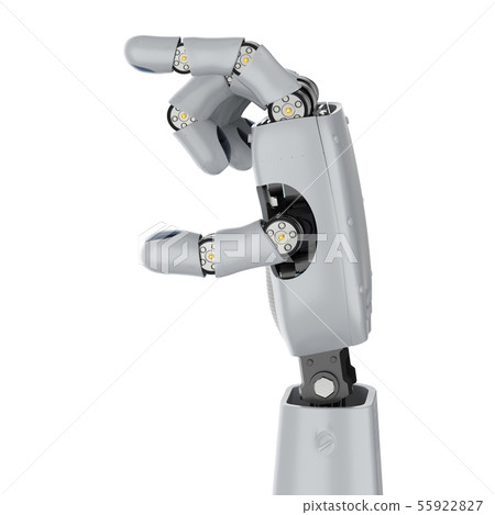 Cyborg hand isolated Cyborg hand isolated 55922827