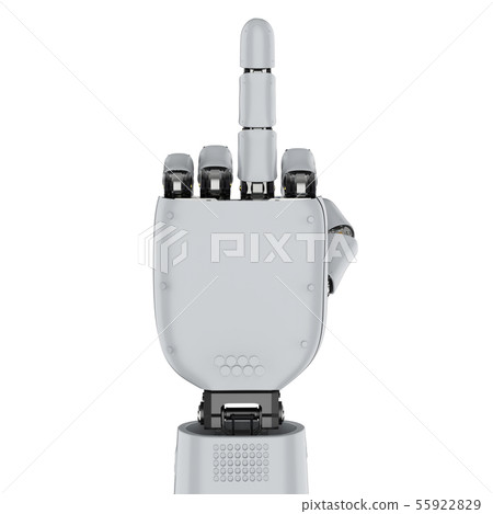 Cyborg hand isolated Cyborg hand isolated 55922829