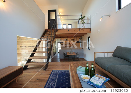Residential interior staircase Residential interior staircase 55923080