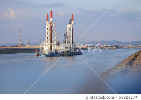 Omuta City Miike Port Construction Ship, Omuta City Miike Port Construction Ship, 55925174