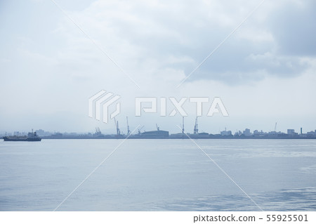 The port as seen from the ferry 55925501