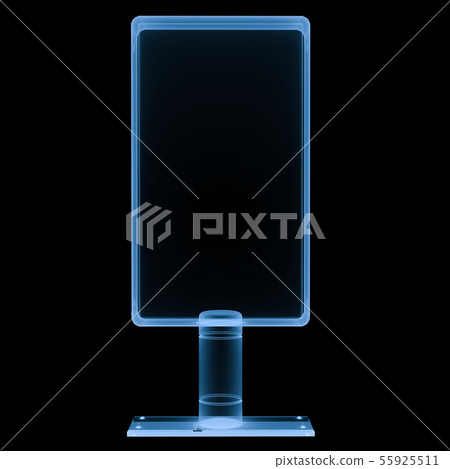 x ray vertical billboard isolated on black x ray vertical billboard isolated on black 55925511