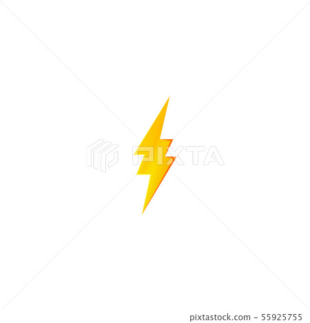 Flash and thunder bolt icon. High voltage and Flash and thunder bolt icon. High voltage and 55925755