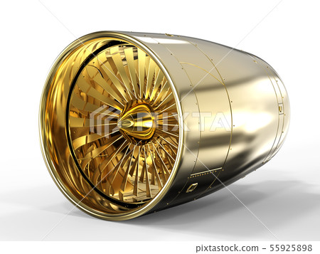 jet engine on white background 55925898