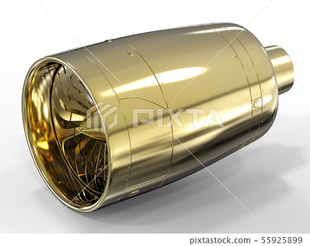 jet engine on white background jet engine on white background 55925899