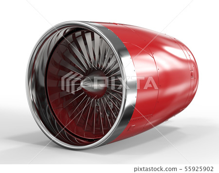 jet engine on white background jet engine on white background 55925902