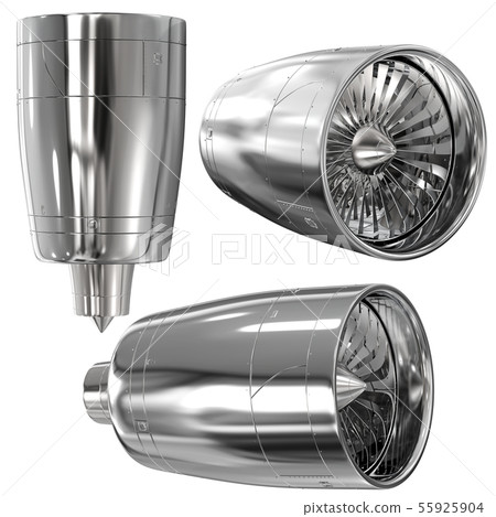 jet engine on white background 55925904