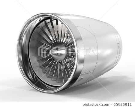 jet engine on white background 55925911