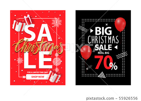 Cover with Info about Xmas and New Year Discounts 55926556