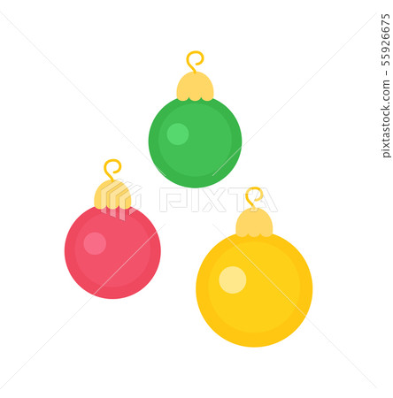 New Year Decorative Toys on Christmas, Round Balls 55926675