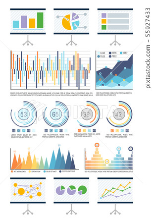Statistics in Visual Form, Charts and Flowcharts 55927433