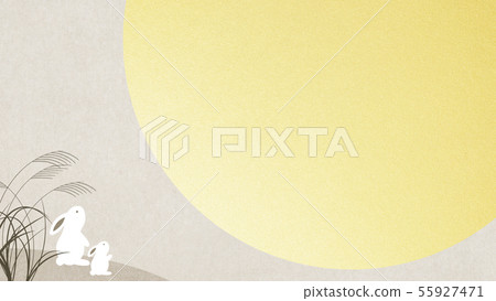 Background-Japanese-Japanese-style-Japanese-pattern-Japanese paper-moon viewing-rabbit-autumn 55927471