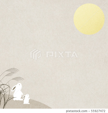 Background-Japanese-Japanese-style-Japanese-pattern-Japanese paper-moon viewing-rabbit-autumn 55927472