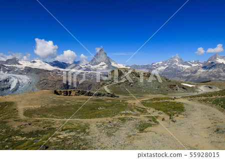 [瑞士戈爾內格拉特鐵路]遠足徑和馬特宏峰到Rotenboden火車站 55928015