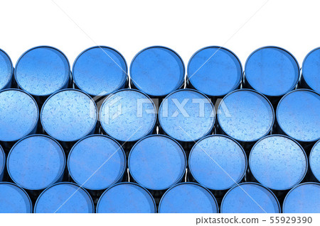 heap of blue barrels heap of blue barrels 55929390
