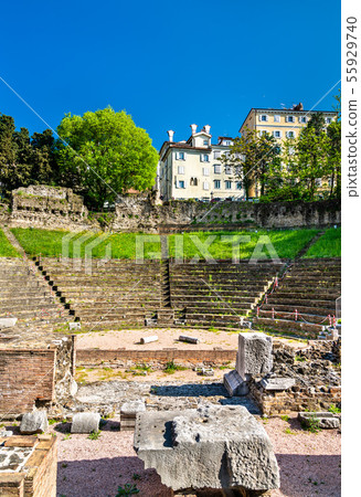Roman Theater in Trieste, Italy Roman Theater in Trieste, Italy 55929740