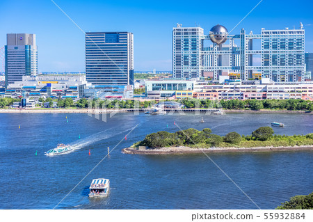 東京台場的景觀（從彩虹橋） 55932884