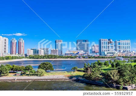 Landscape of Tokyo Odaiba (from Rainbow Bridge) Landscape of Tokyo Odaiba (from Rainbow Bridge) 55932957