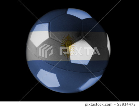 Argentina Flag on Soccer ball Argentina Flag on Soccer ball 55934472