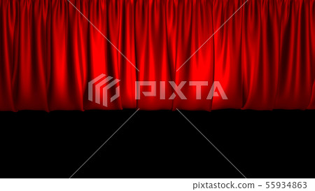 3D rendering of a beautiful stage curtain 3D rendering of a beautiful stage curtain 55934863