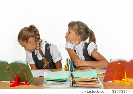 A classmate showed the language to another 55935104