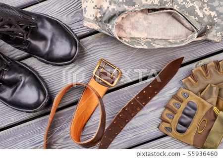 Military outfit equipment. Military outfit equipment. 55936460